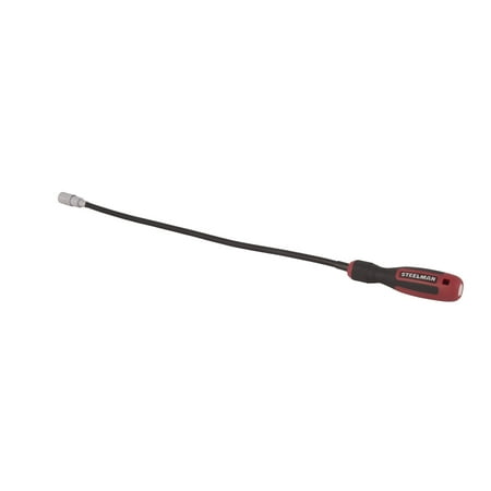 Flexible Lighted Tool - STEELMAN 41826 22-Inch LED Lighted Flexible Magnetic Pickup Tool with Comfort Grip