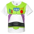 thumbnail image 3 of Disney Pixar Toy Story Buzz Lightyear Big Boys Cosplay T-Shirt and Mesh Shorts Outfit Set Toddler to Big Kid, 3 of 5