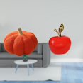 thumbnail image 2 of Cojín de peluche de calabaza de Halloween y escultura de cerámica, conjunto decorativo para dormitorio, estudio, sala de estar, decoración del hogar, 2 of 8