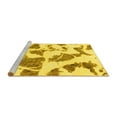 thumbnail image 2 of Ahgly Company Machine Washable Indoor Rectangle Abstract Yellow Modern Area Rugs, 8' x 12', 2 of 4