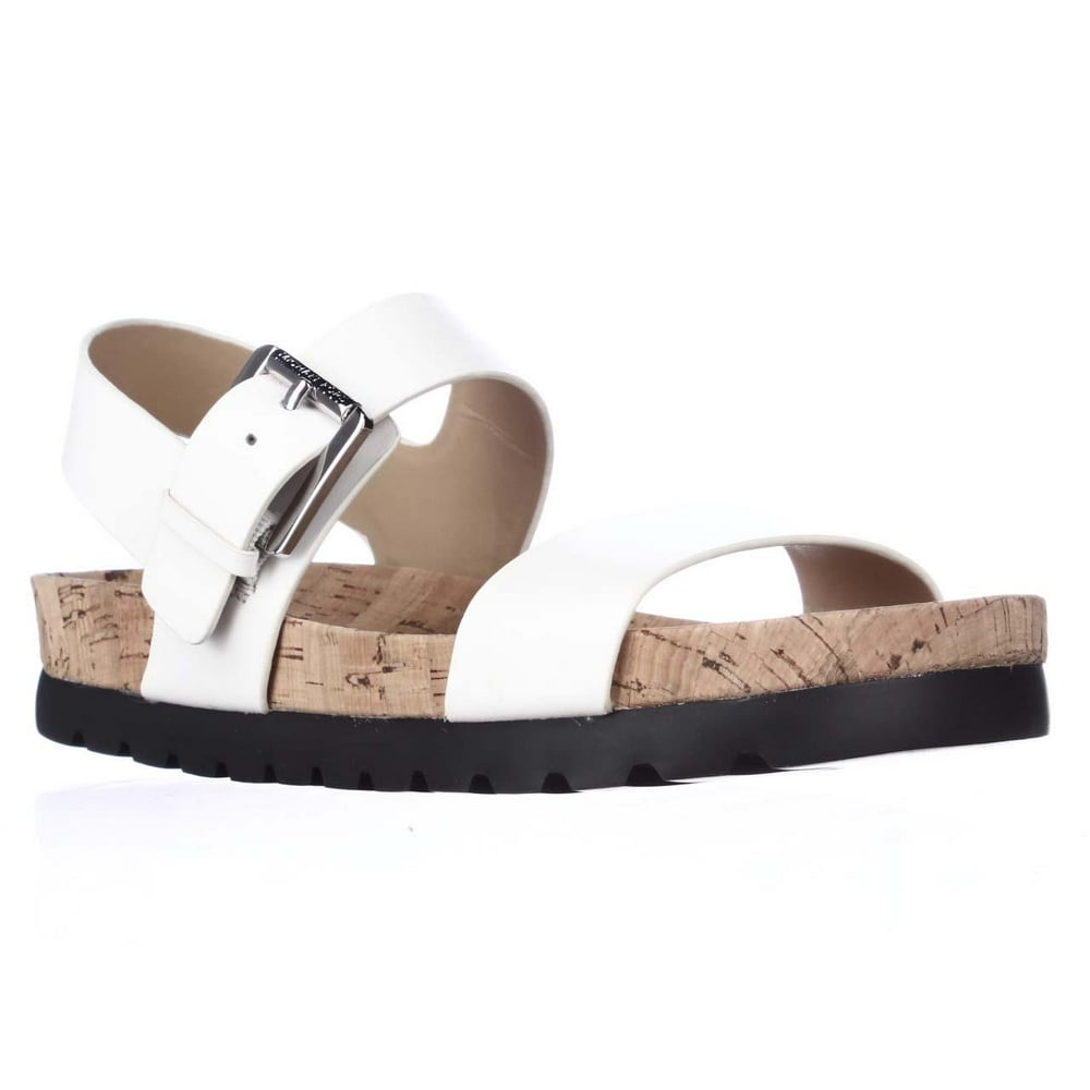 michael kors white flat sandals