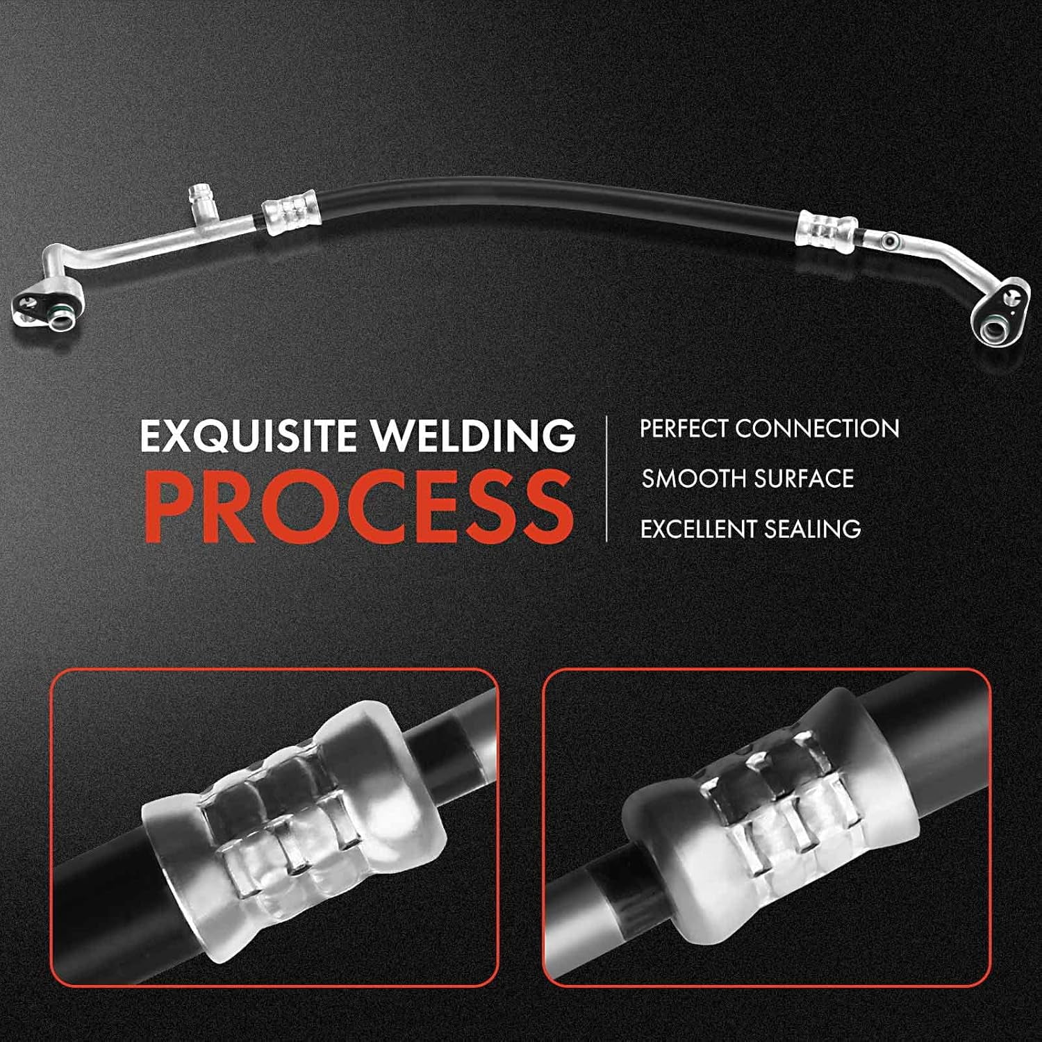 A-Premium A/C Liquid Line Hose Assembly Compatible with Buick Terraza 2005-2007 & Chevrolet Uplander 2005-200 & Pontiac Montana 2006-2009 3.5L 3.9L, Condenser to Evap, Without Orifice Tube