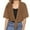Brown, variant on Summer Cardigans for Women Lightweight Women's Casual Short Sleeve Chiffon Cardigan Elegant Summer Shoulder Jacket Lightweight Thin Jacket Army Green M