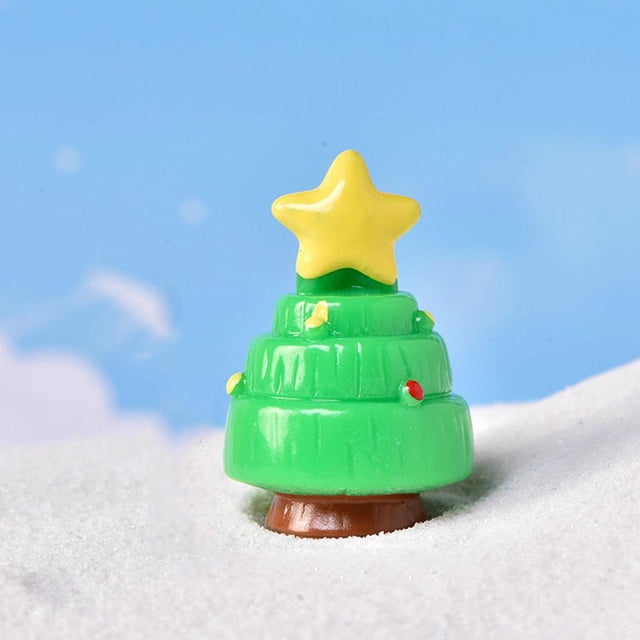 PFDDRW Christmas Micro Landscape Decoration Ornaments Santa Moose Snowmen Tree Mini J7