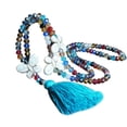 thumbnail image 2 of AYYUFE Boho Women Colorful Beads Butterfly Stone Tassel Pendant Sweater Chain Necklace, 2 of 8