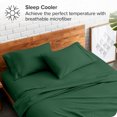 thumbnail image 3 of Bare Home Pillowcase Set - Premium 1800 Collection - Double Brushed - Ultra Soft - King Size, Forest Green, 2 Count, 3 of 7