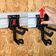 Hyper Tough Quick Release 2in1 Hook, Wall Mount, Snap Rail System