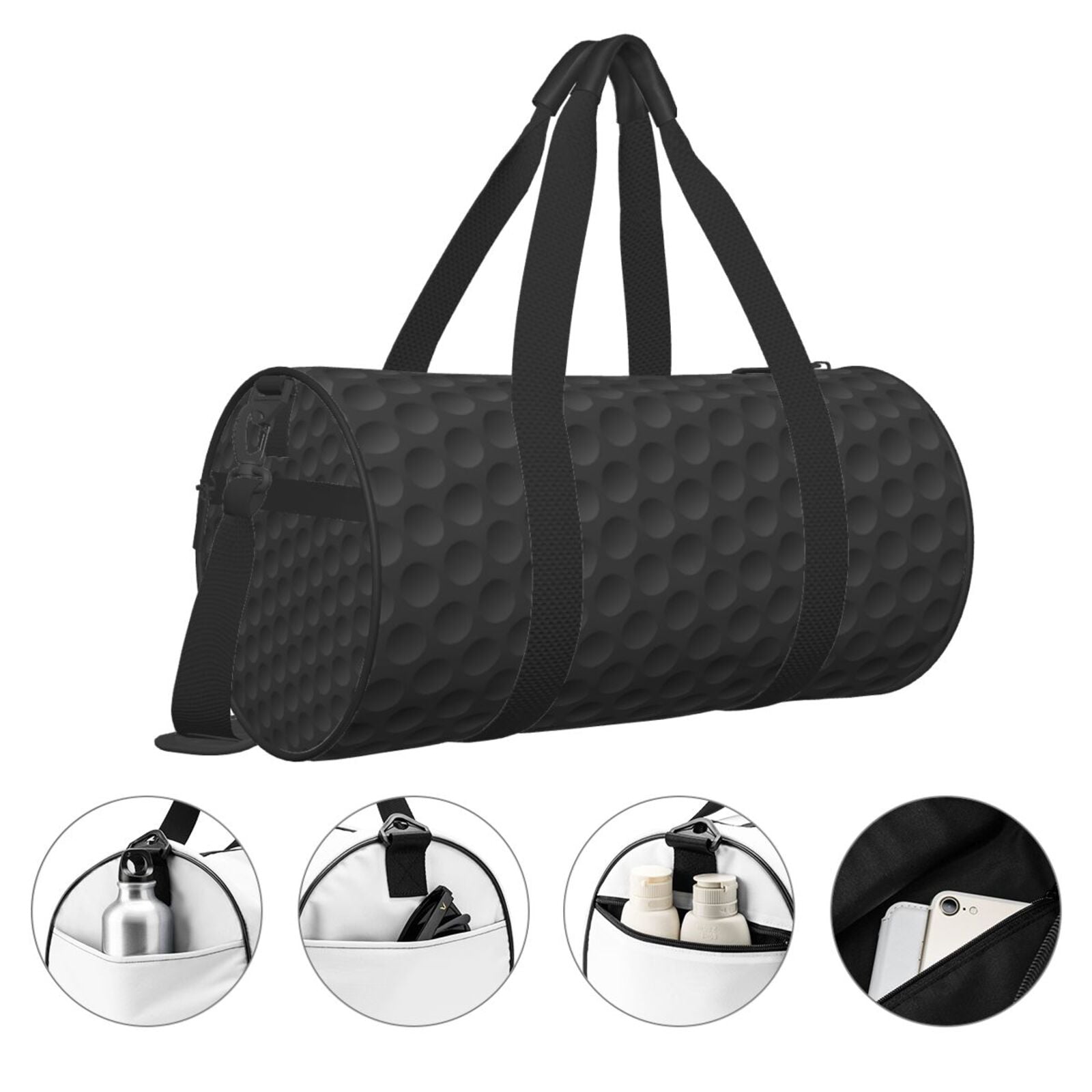 Fuzoiu golf balls Print Travel Bag, Large Capacity Travel Bag, Sports Gym Bag, Travel Duffel Bag, Weekender Overnight Bag for Women and Man