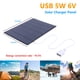 thumbnail image 1 of Kuymtek Panel solar USB 5W 6V Cargador solar portátil para carga de batería Phone/3-5V, 1 of 8
