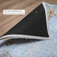 thumbnail image 6 of Addison Rugs Dream Shag Premium Machine Washable Transitional Shell Border Blue Rectangle Rug, 5' x 7'6", 6 of 8