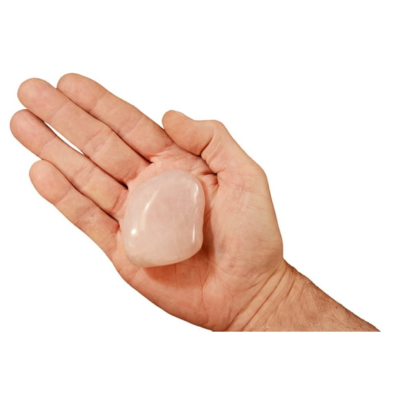 Kidz Rocks Rose Quartz 1 1/2" Tumbled Crystal Chakra Healing Stone Pink Rock Mineral