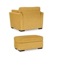 thumbnail image 5 of Roundhill Furniture Clareen 2-Piece Living Room Set, Cutler Chair and Ottoman, Sunflower, 5 of 10
