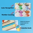thumbnail image 4 of Laberinto magnético de colores y números, laberinto magnético Montessori para contar juguetes para niños pequeños, juguetes de juego de mesa con laberinto magnético de madera, 4 of 5