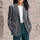 thumbnail image 2 of Camisas de maestra,Camisa de pana abotonada para mujer, blusa con cuello en V y solapa, manga corta con bolsillos, corte holgado e informal para uso diario, sopatenor, 2 of 9