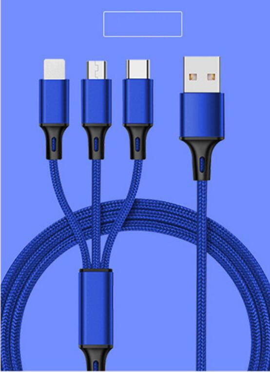 Monkey D Luffy one Piece Print 3 in 1 Charger USB Cable Multi Charging Cable Adapter with Type-C Android Cable/Micro USB Connector Charging Cable Compatible for Mobile Phones Tablets and More