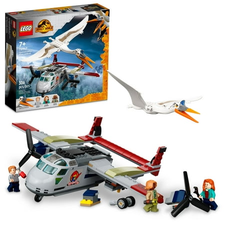 LEGO Jurassic World Quetzalcoatlus Plane Ambush Set 76947, with Dinosaur Toy Figure and Airplane Model, 2022 Movie Inspired