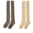 thumbnail image 2 of 2PCS 2 Pairs Of Wool Stockings Over The Knee Thickened Women's Winter Woolen Warm Women Autumn And Coil High, 2 of 6