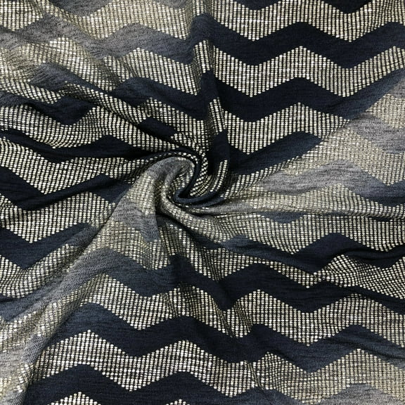 Tie-Dye Chevron Metallic Jersey