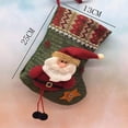 thumbnail image 3 of Relleno de calcetines navideños, 3 piezas, medias navideñas personalizadas, medias de Papá Noel, decoración de calcetines para niños, familias, muñeco de nieve, Santa Cla Feliz Sencillez, 3 of 4