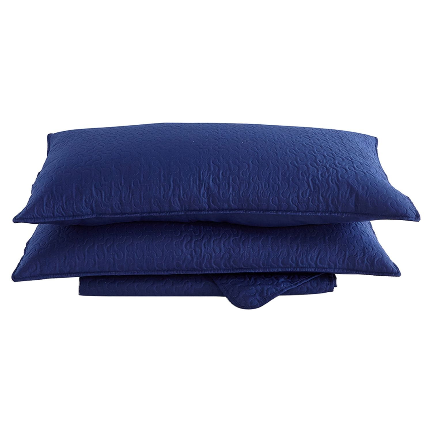 JML Quilt Set King 3 Piece Coverlet, Microfiber Embossed Bedspread with 2 Shams,92"x104"