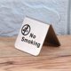 thumbnail image 3 of 3pcs No Smoking Signs Metal No Smoking or Table Sign Warning Sign for Restaurant Office Non-Smoking Desk Logo Indicator, 3 of 5