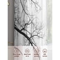 thumbnail image 5 of Black Grey Branches Sheer Curtains 96 Inch Length 2 Panels Set, Modern Art Botanical Voile Window Treatment Semi Sheer Long Curtains Drapes for Bedroom/Living Room/Kitchen 52"x96"x2, 5 of 7