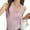 Pink, variant on Tank Tops for Women under $5 Sleeveless V-neck Halter Casual Solid Color Top Beige XL
