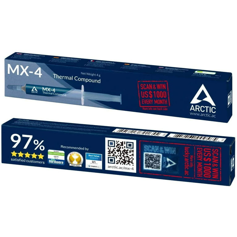 ARCTIC MX-4 Thermal Compound Paste, Carbon Based High Performance Heatsink  Paste, Thermal Compound for All Coolers - 4 Grams price in Egypt,   Egypt