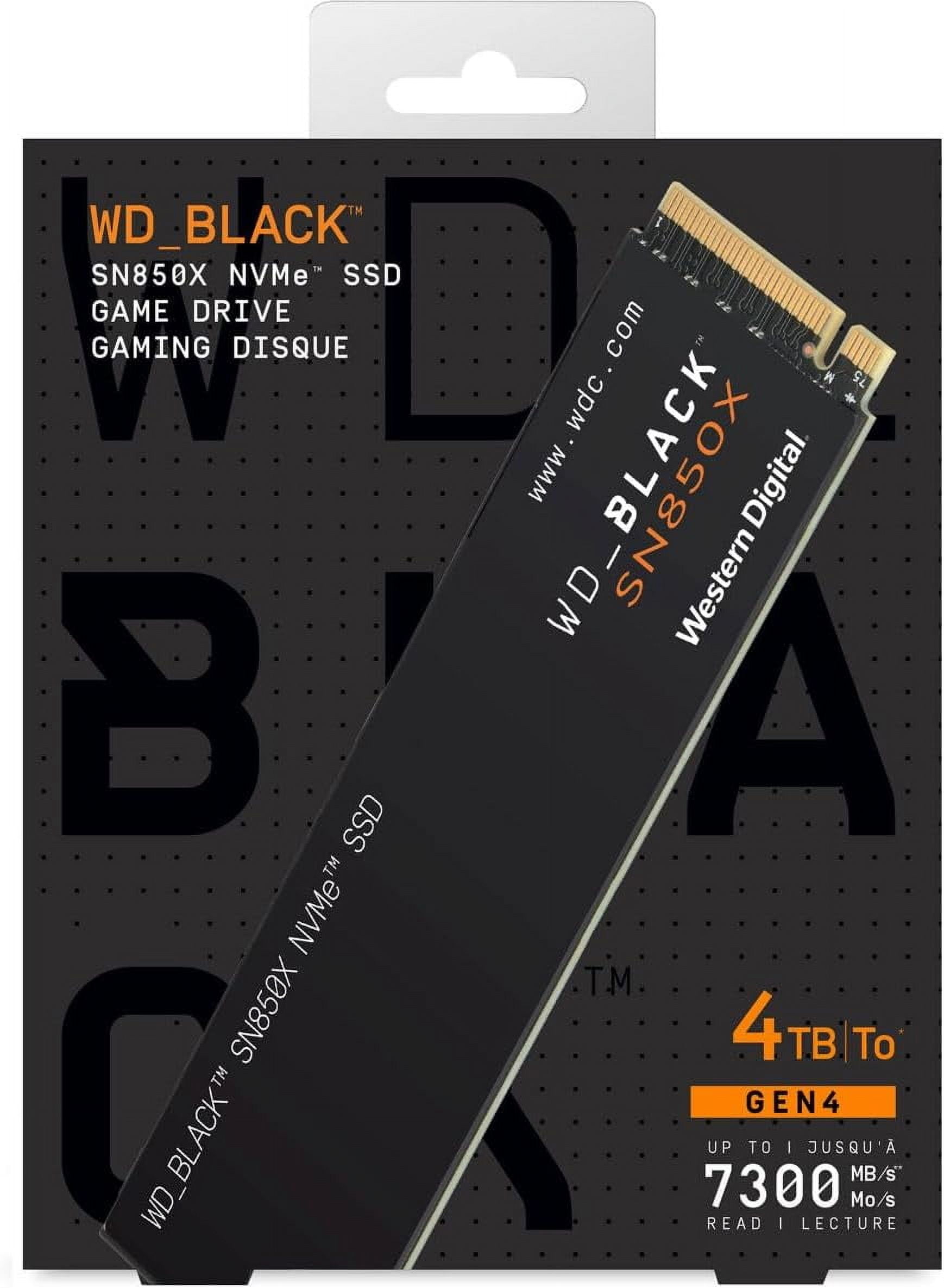 4TB WD_BLACK™ SN850X NVMe™ SSD Gaming Storage - Walmart.ca