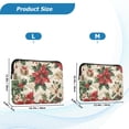 thumbnail image 4 of FORMRS 15"-15.6" Laptop Sleeve Protective Case Soft Carrying Quilted Computer Bag Cover, Christmas Poinsettia, 4 of 7