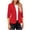 Red, variant on Blazers For Women 3/4 Sleeve Suit Jacket Open Front Lightweight Work Suit Outer Wear Polyester Spandex Blending Shirts Suit Jackets Blazers & Sport Coats 1Pc Pink L
