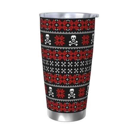 

Bingfone Vintage Maple Leaf with Skull Pattern for 20 Oz Stainless Steel Travel Mug Double Wall Water Coffee Cup for Home Office Outdoor Works Great for Ice Drinks and Hot Beverage-Without Straw
