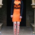 thumbnail image 3 of EeaseCA 1Pair Stockings Cosplay Stockings Printed Over-Knee Socks Halloween Costume, 3 of 8