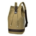 thumbnail image 1 of Ruiboury Sac à Dos en Toile pour Hommes Sac à Dos pour Ordinateur Portable Alpinisme Café Randonnée pour L Kaki, 1 of 6