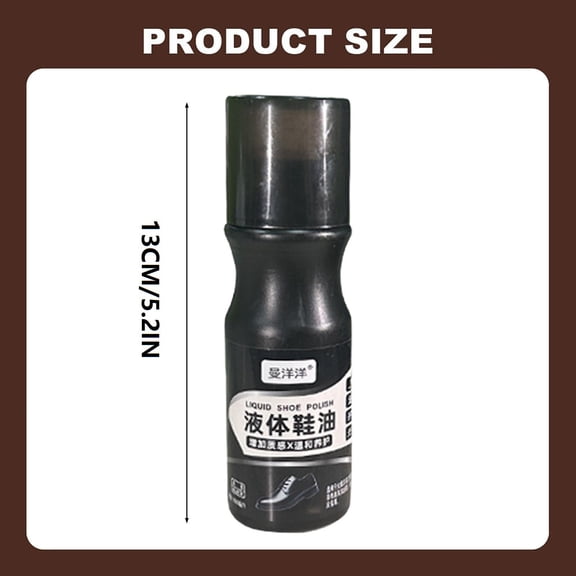 Liquid Shoe Polish,100ML/0.42oz,Brown,1PC