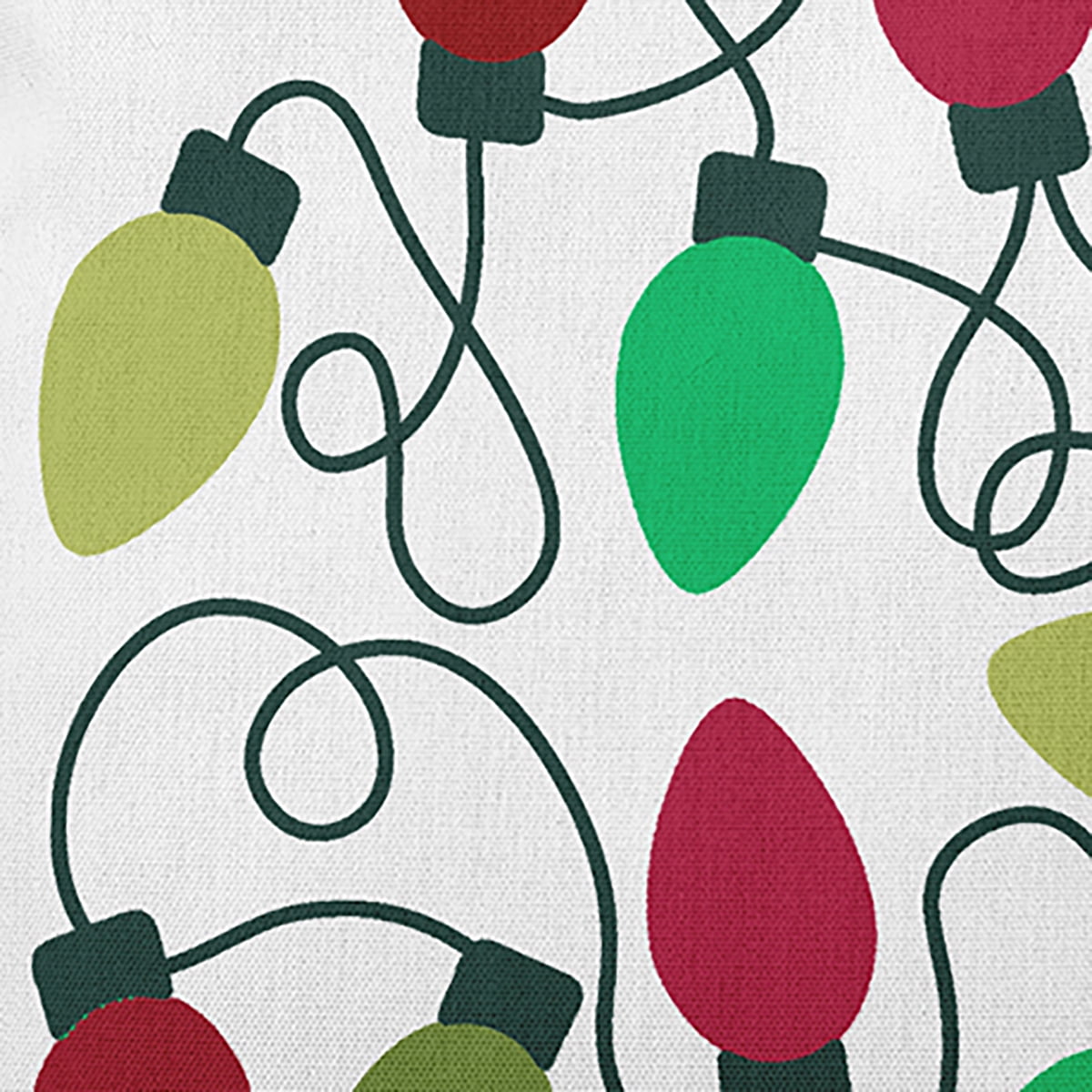18" x 18" Simply Daisy Christmas Lights Polyester Accent Pillow, Bright Green Qty 1