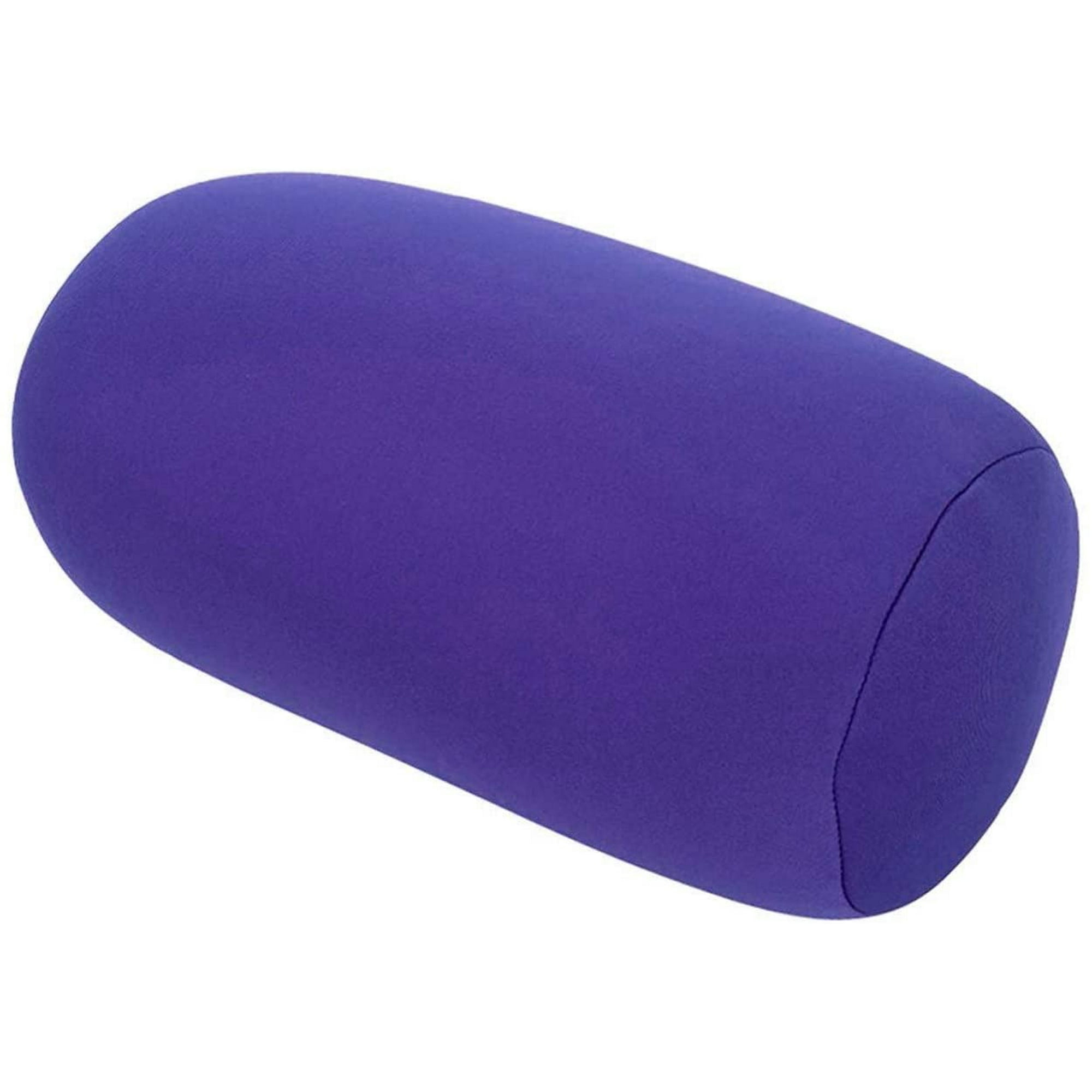 Roll Pillow Cushion Smooth Microbead Bolster Pillow Cool Micro Bead Pillow for Home Seat Head Rest Neck Support Travel Micro Mini Microbead Stress Relief Beanie Pillow Cushion Purple Walmart