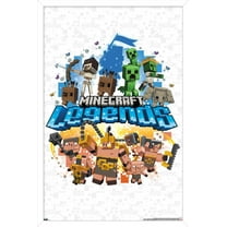 Minecraft: Legends - White Wall Poster, 22.375" x 34" Framed