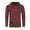204 Maroon, variant on ZIMEGO Men's Long Sleeve Casual Hoodie - Athletic V-Neck Henley Pullover Shirt