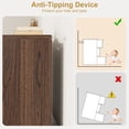 thumbnail image 4 of Kojooin 3 Drawers Nightstand, Modern Wooden End Table with Large Storage Drawers and Anti-Tip Device, 4 of 7