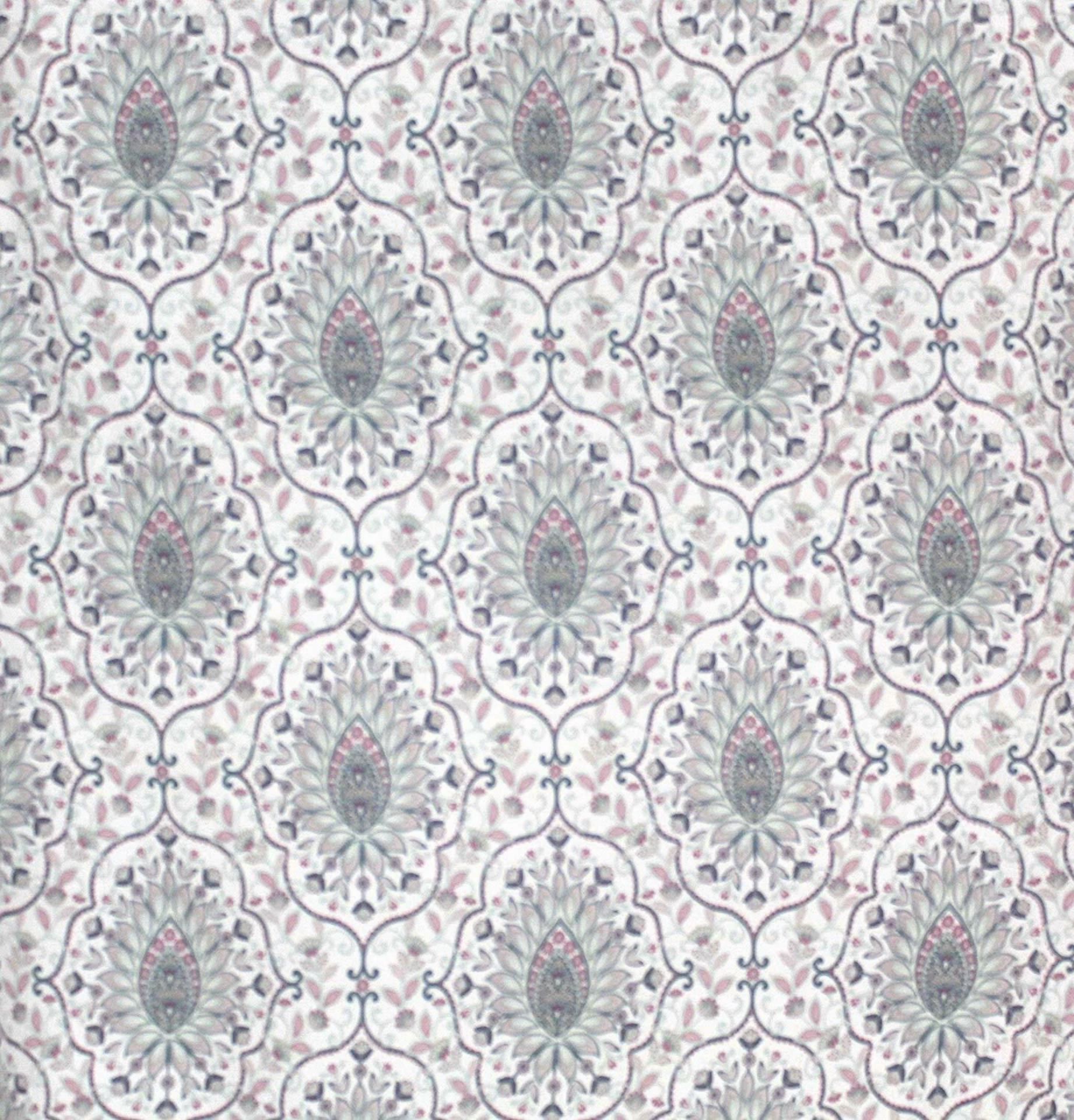 BUTTERFLY- Fabric Shower Curtains For Bathroom: Printed Cloth Medallion Damask Design Rose