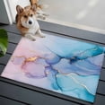 thumbnail image 3 of Bathroom Rugs 2x3 Ft, Marble Pink Blue Purple Non Slip Area Rugs for Kitchen Bedroom Entryway, Modern Abstract Art Ink Painting Washable Carpet Runner Rug Floor Mats for Bedroom Home Decor, 3 of 9