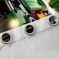 thumbnail image 4 of Castle Fairy 3D Garbage Truck Blackout Curtains Set of 2 (52x84 Each) for Boys, City Bin Print Window Curtains for Bedroom, Green Blue, 4 of 6