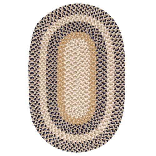August Grove Tallent Blue Crest Indoor/Outdoor Rug