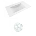 thumbnail image 1 of American Imaginations 35.5-in. W 3H8-in. Ceramic Top Set In White Color - Overflow Drain Incl. AI-20876, 1 of 1