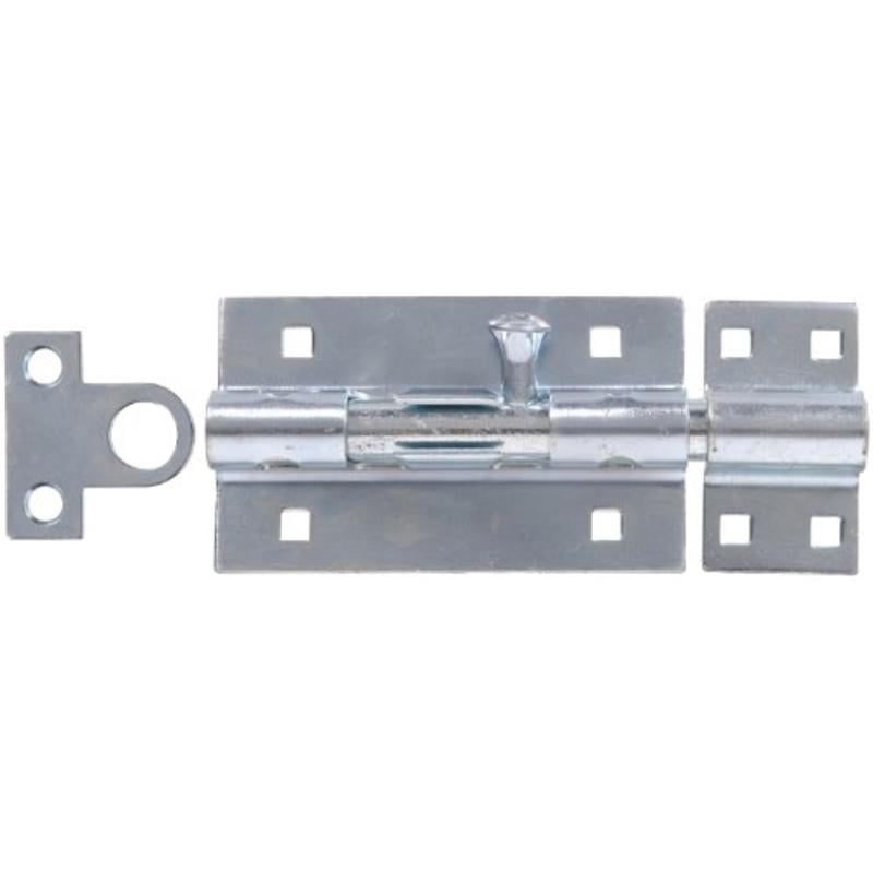 8" Extra Heavy Gate Barrel Bolt , Zinc Plated Hillman Gate Parts 851023