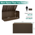 thumbnail image 7 of SEGMART Outdoor Deck Box Lockable,90 Gallon Outdoor Storage Box Waterproof,Patio Deck Storage for Toy,Furniture Cushions,Garden Tools and Combinable Garage, 7 of 7