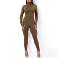 thumbnail image 1 of Ropa de mujer otoño e invierno color sólido ajustado deportes fitness mono pantalones mujeres, 1 of 6