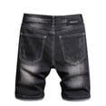 thumbnail image 3 of HAPIMO Men's Denim Ripped Shorts Summer Discount Fashion Trousers for Boys Solid Comfy Sale Casual Workout Sports Zipper Button Blue XL, 3 of 6