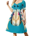 thumbnail image 2 of Vestido de manga corta estilo soldado cangrejo, ropa estética, vestido de noche de lujo para mujer, vestidos de novia para boda., 2 of 8